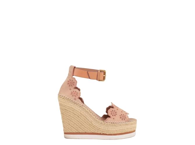 See by Chloé Leather sandals Beige  ref.1146864