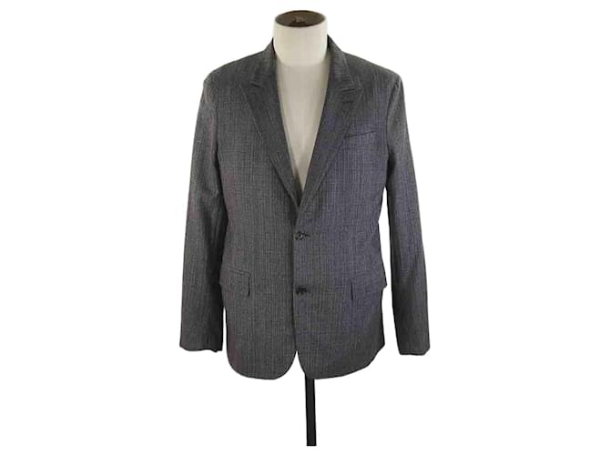 Louis Vuitton Wool jacket Grey  ref.1146893