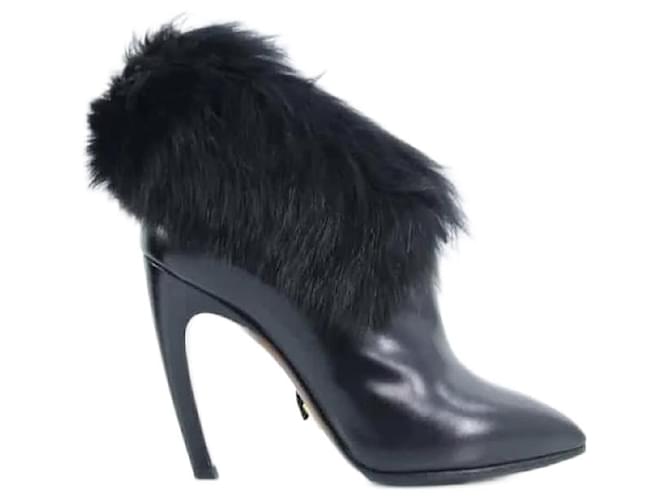 Louis Vuitton Leather boots Black  ref.1146921