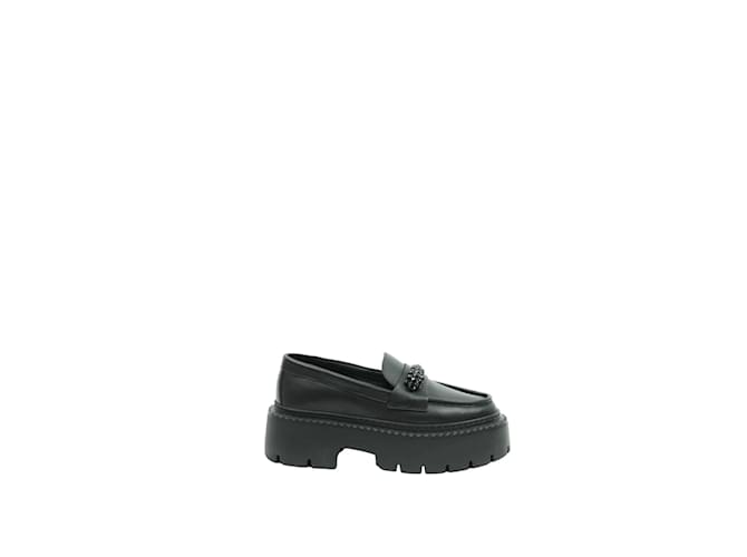 Jimmy Choo Leather loafers Black  ref.1146937