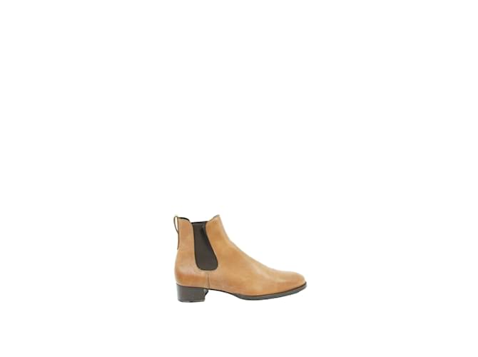 Heschung Leather boots Brown  ref.1146964