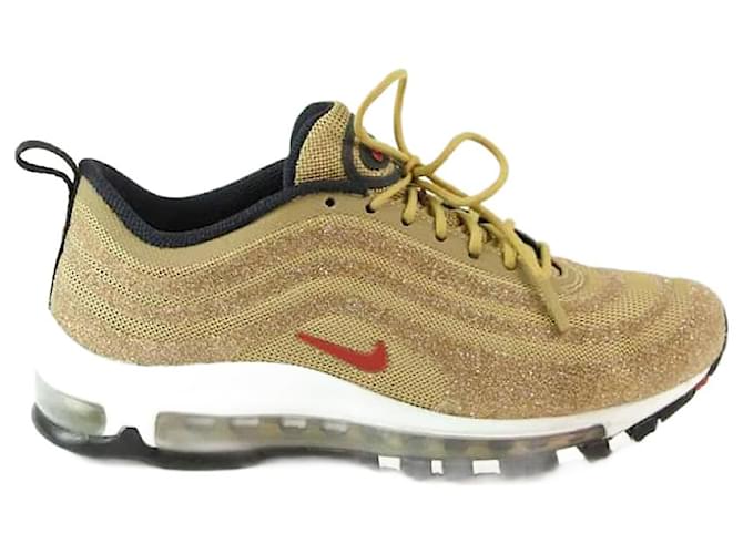 Nike zapatillas airmax 97 dorado Paño  ref.1146980