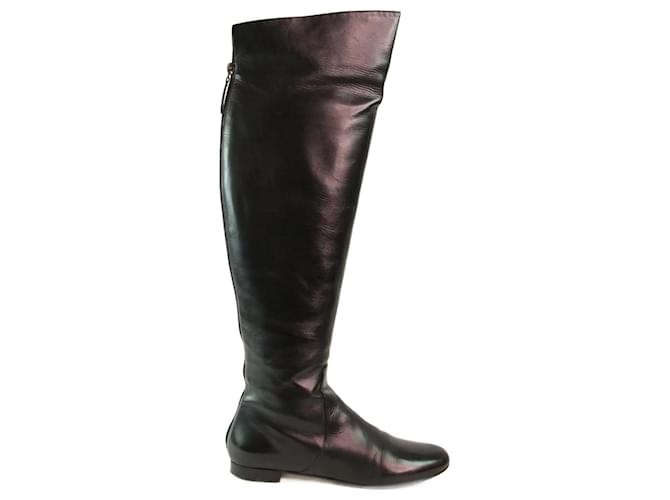 Valentino Leather boots Black  ref.1146984