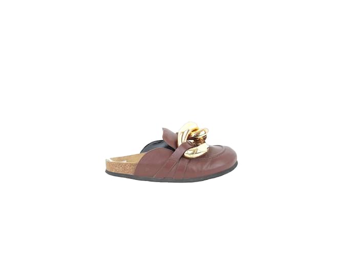 JW Anderson Leather mules Brown  ref.1147009