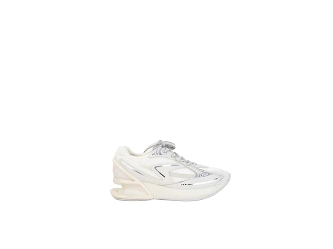 Fendi Sneaker White Polyester  ref.1147022