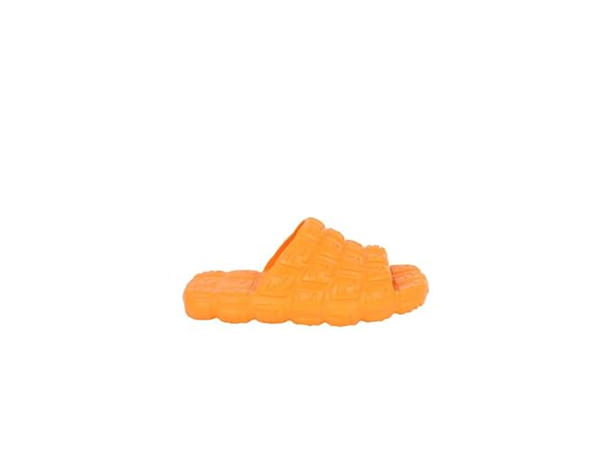 Fendi Flops Orange Rubber  ref.1147038