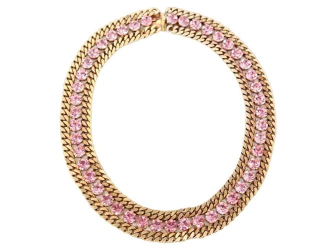 Autre Marque Pink necklace Metal  ref.1147046