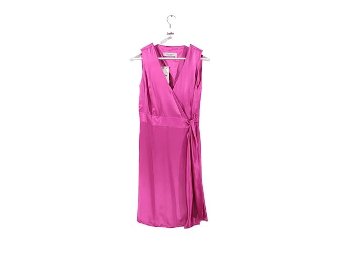 Saint Laurent Silk dress Pink  ref.1147053