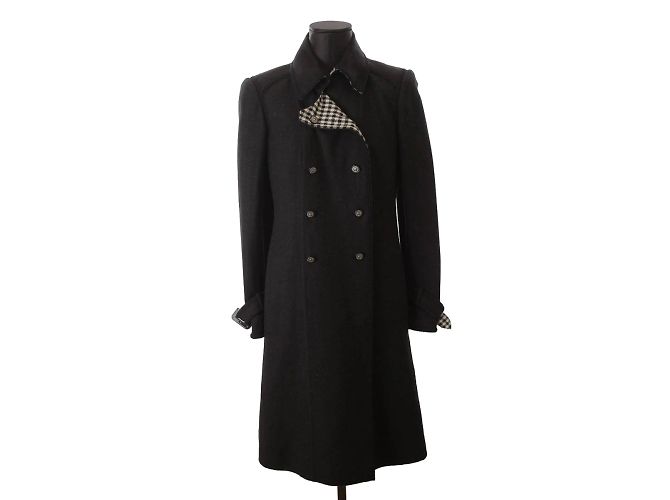 Chanel Casaco de lã Preto