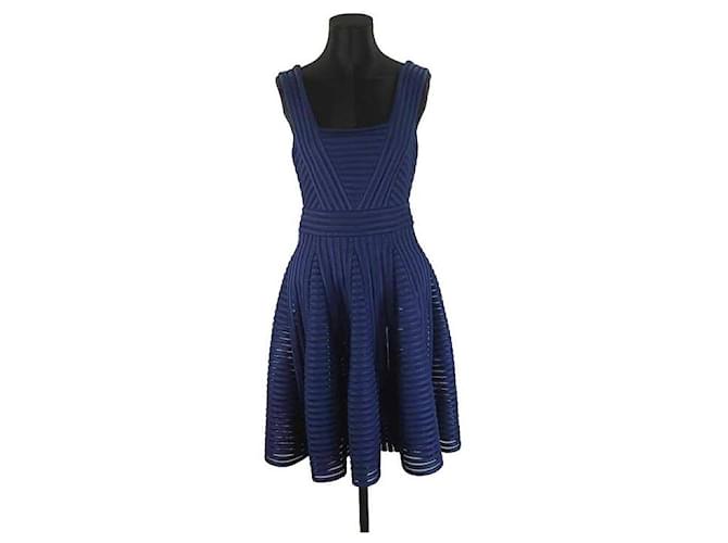 Maje Dress Blue Polyester  ref.1147097