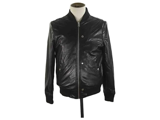 Zadig & Voltaire Leather coat Black  ref.1147133