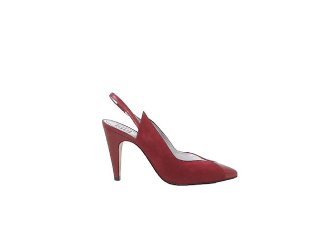 Givenchy Leather Heels Dark red  ref.1147196