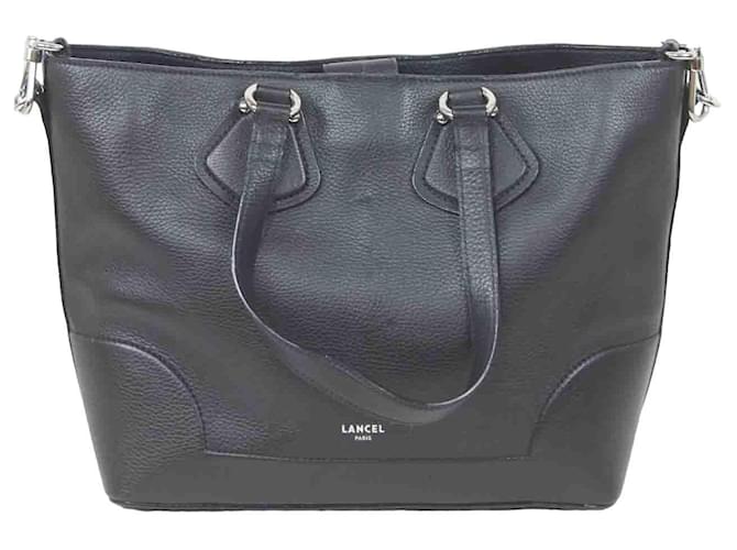 Lancel Leather Handbag Black  ref.1147200