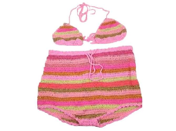 Autre Marque Badeanzug aus Baumwolle Pink  ref.1147228