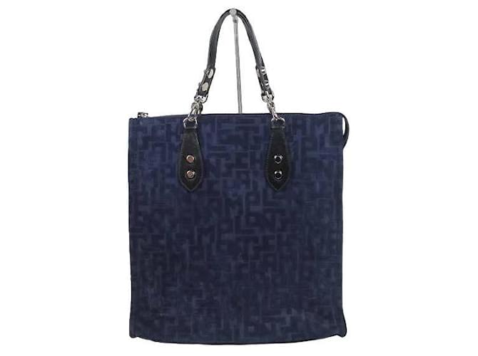 Longchamp Leather Cerf Tote Navy blue  ref.1147238