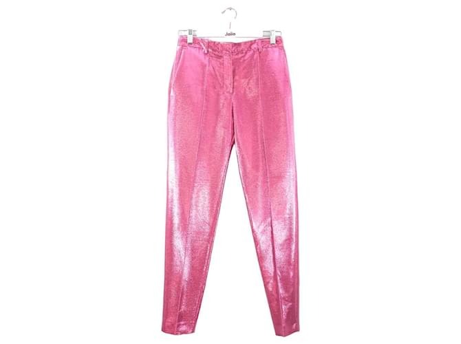 Indress Straight pants in cotton Pink  ref.1147270