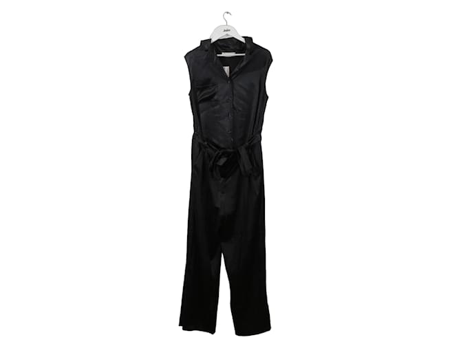 Yves Saint Laurent Silk jumpsuit Black  ref.1147338