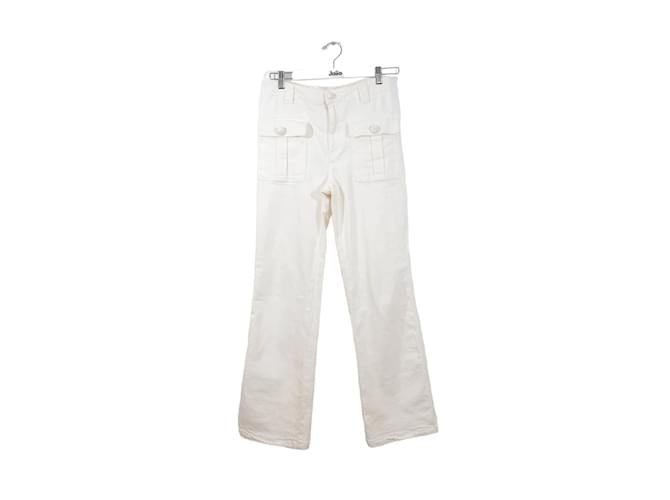 See by Chloé Cotton pants White  ref.1147348