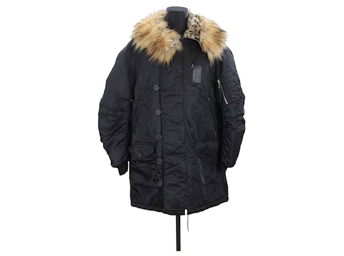 The Kooples Parka Black Synthetic  ref.1147353