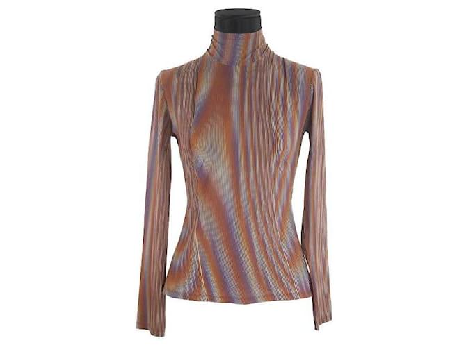 Thierry Mugler Top marron Polyester  ref.1147376