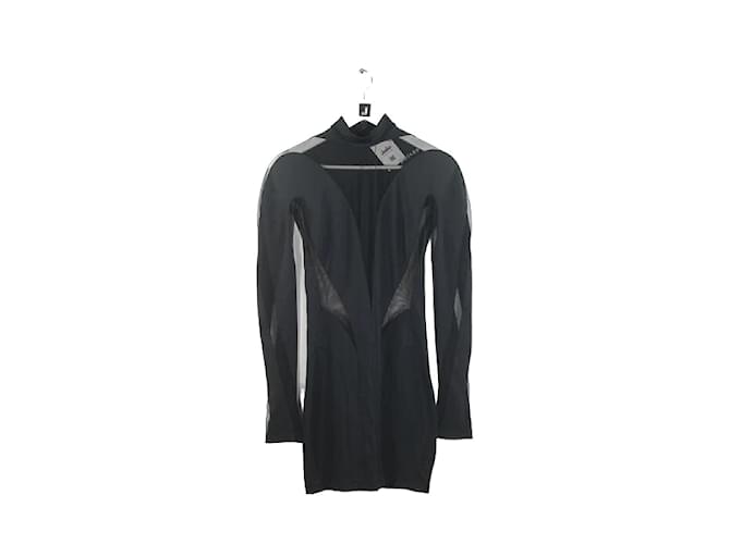 Thierry Mugler Black dress Polyester  ref.1147384