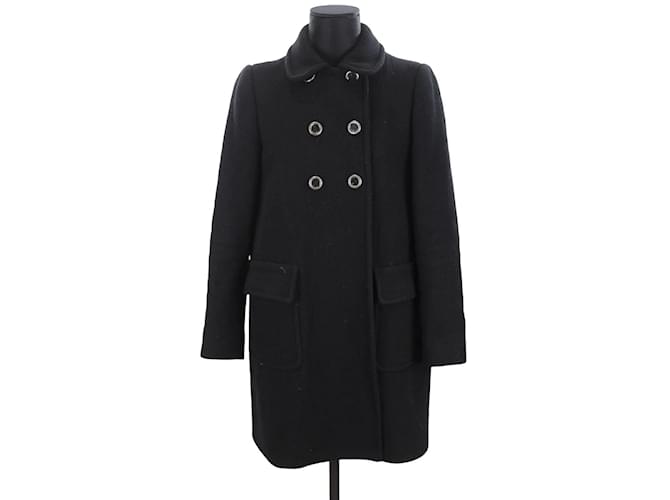 Miu Miu Wool coat Black  ref.1147399