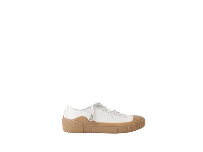 Kenzo Leather Low-Top Sneakers White  ref.1147415
