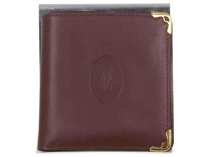 Cartier Leather Clutch Bag Dark red  ref.1147450