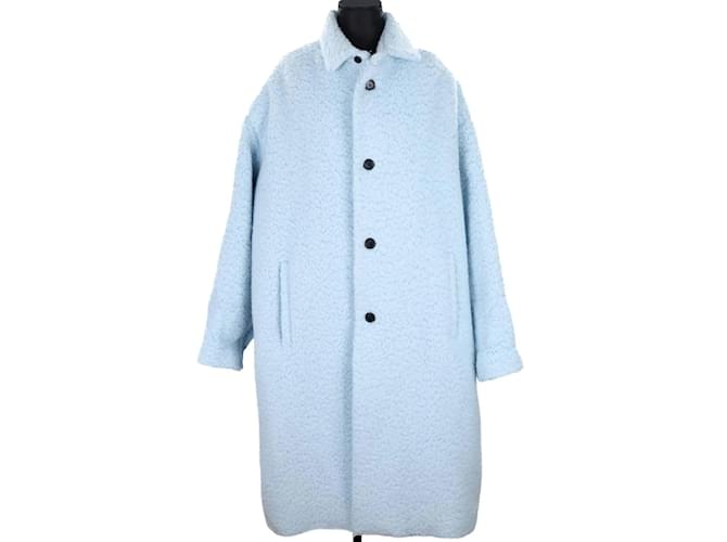 Prada Wool coat Blue  ref.1147474