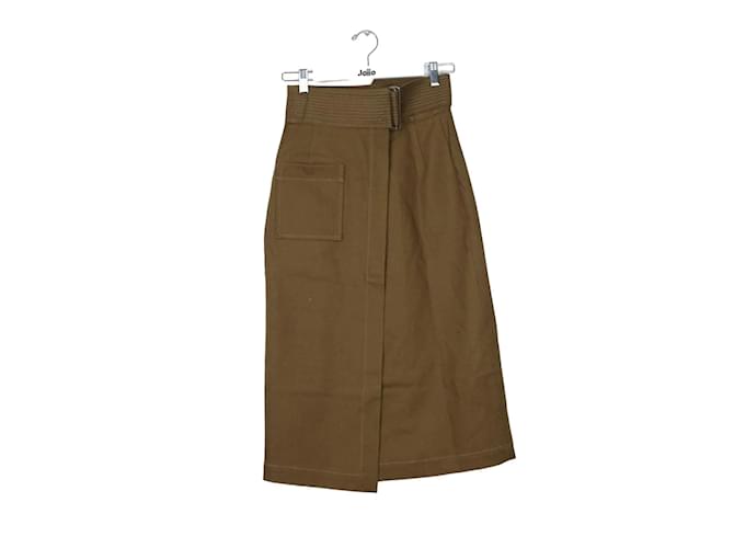 Soeur cotton skirt Brown  ref.1147480