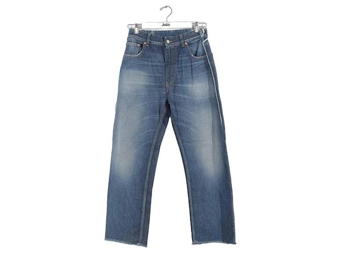 Maison Martin Margiela Wide cotton jeans Blue  ref.1147498
