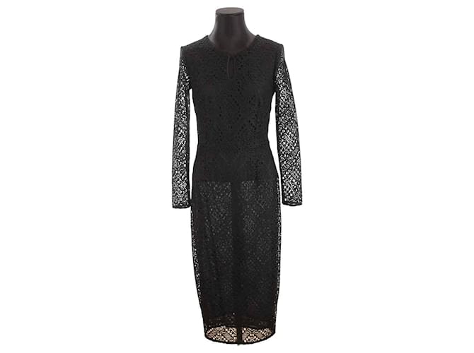 Heimstone Dress with lace Black  ref.1147509