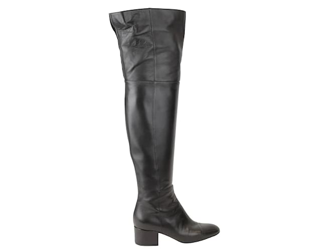 Sergio Rossi Leather boots Black  ref.1147519