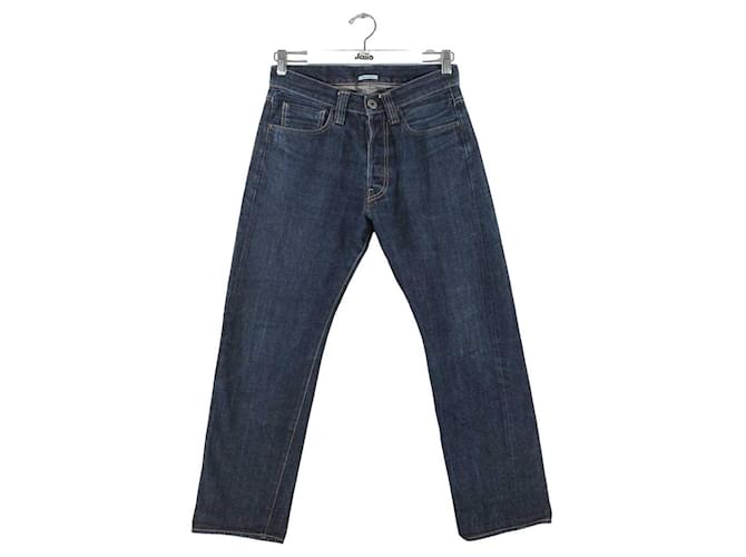 Prada Straight cotton jeans Blue  ref.1147542