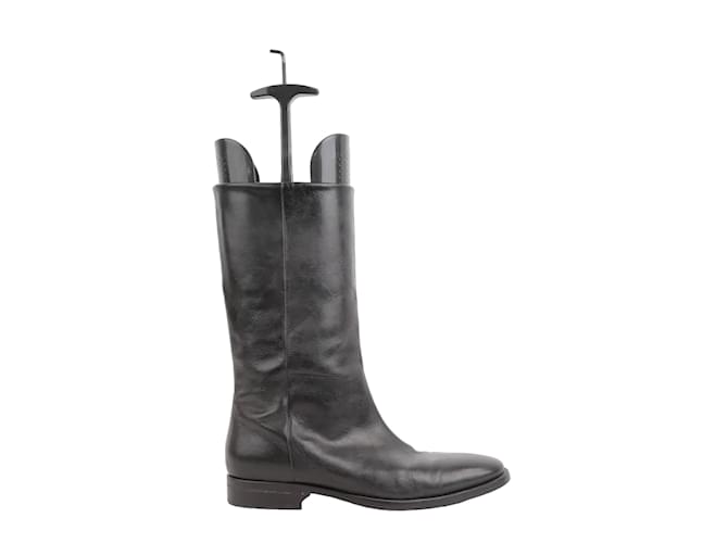 Saint Laurent Leather boots Black  ref.1147546