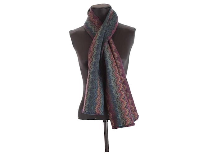 Missoni wool scarf Blue  ref.1147591