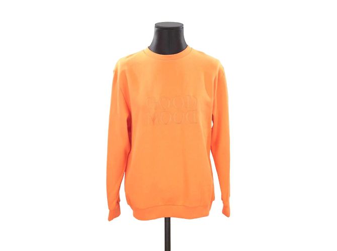 Autre Marque Suéter de algodón naranja 
