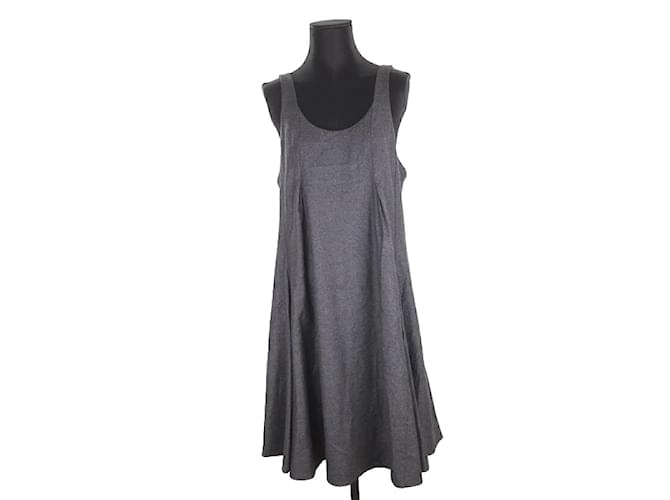 Saint Laurent Wool dress Dark grey  ref.1147649