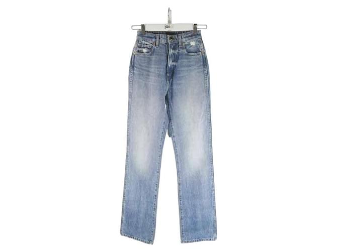 Khaite Wide cotton jeans Blue  ref.1147669
