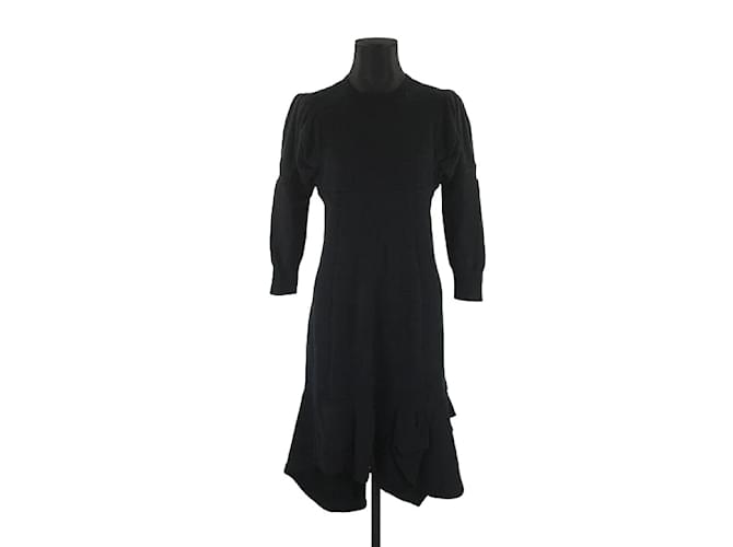 Louis Vuitton Robe en laine Noir  ref.1147683
