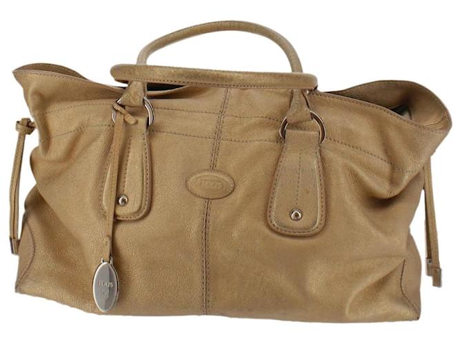 Tod's Leather Handbag Beige  ref.1147695