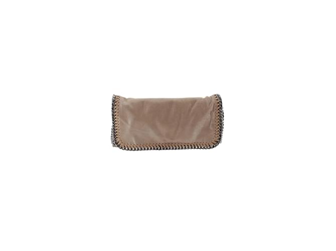 Stella Mc Cartney Bolso de embrague de gamuza Beige  ref.1147697