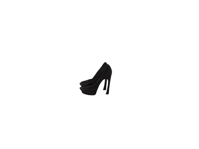 Saint Laurent Tacones de cuero Negro  ref.1147707