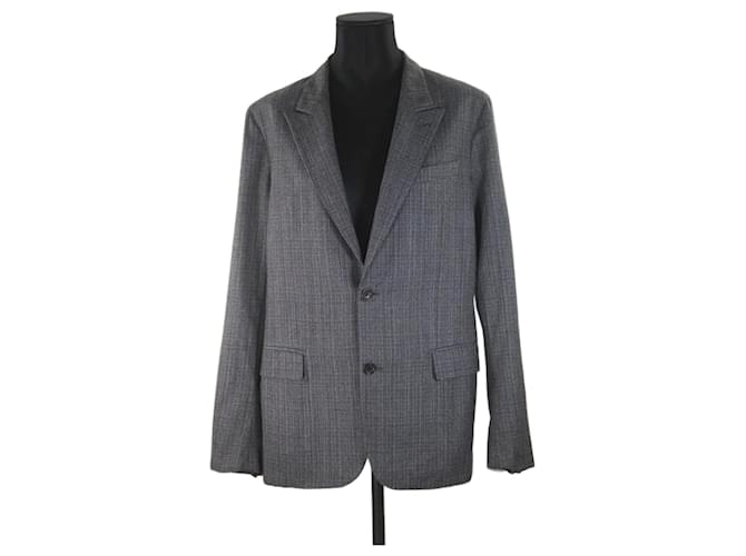 Louis Vuitton Wool jacket Grey  ref.1147716