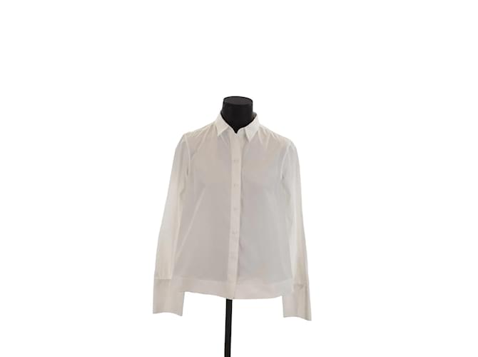 Alaïa Baumwoll-Shirt Weiß Baumwolle  ref.1147762