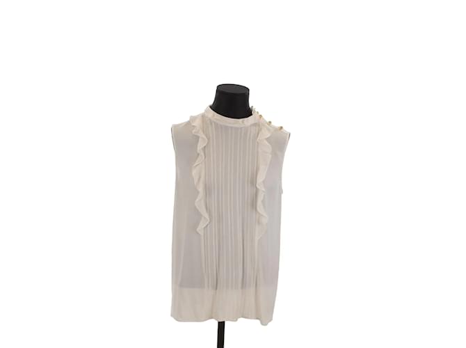 Miu Miu Wrap blouse White Viscose  ref.1147763