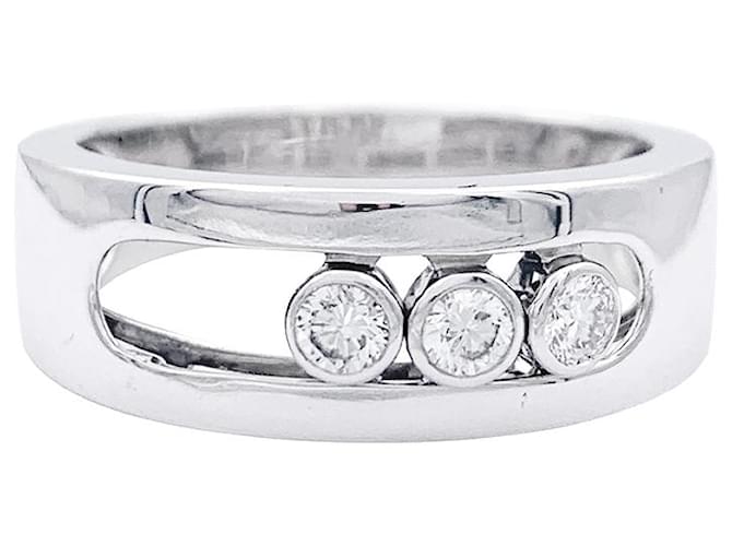 Messika anillo de mexico, “Mover joyería PM”, ORO BLANCO, diamantes.  ref.1147855