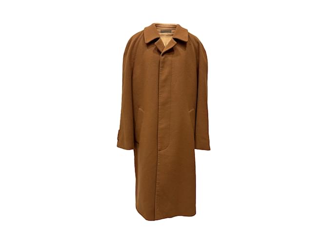 YVES SAINT LAURENT Coats M  Brown Cashmere  ref.1147992