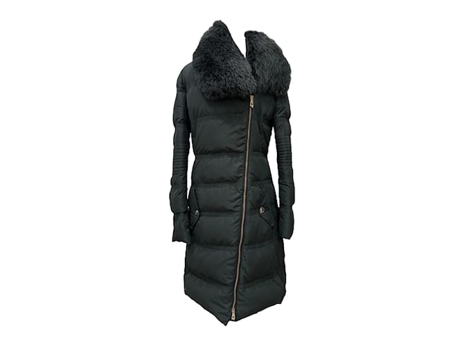 VERSACE Coats M  Black Fur  ref.1147993