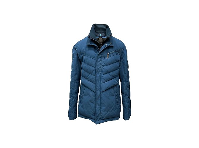 Versace Jaqueta Acolchoada Azul M